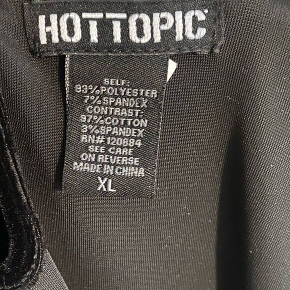 Hot Topic Academia Wednesday Classic Little Black Mini Goth Collard School Dress - Picture 6 of 8